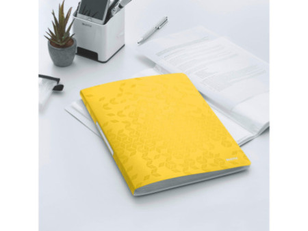 LEITZ Protège-documents WOW, A4, PP, 20 pochettes, jaune