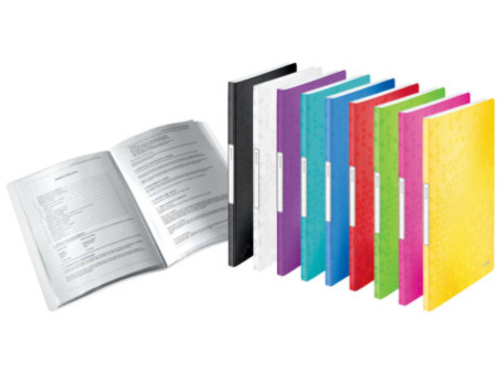 LEITZ Protège-documents WOW, A4, PP, 20 pochettes, jaune