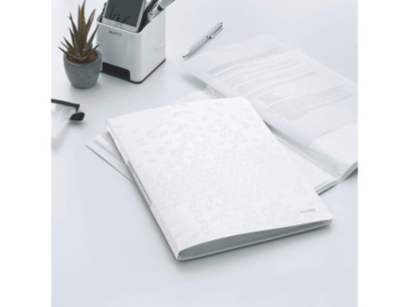 LEITZ Protège-documents WOW, A4, PP, 40 pochettes, blanc