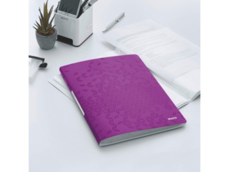 LEITZ Protège-documents WOW, A4, PP, 40 pochettes, violet