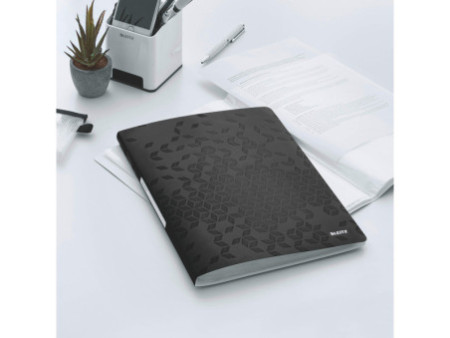 LEITZ Protège-documents WOW, A4, PP, 40 pochettes, noir