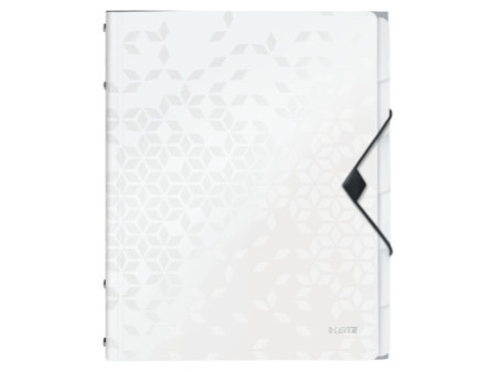 LEITZ Chemise de rangement WOW, A4, PP, blance métallisé