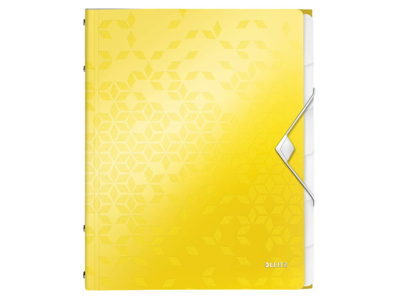 LEITZ Chemise de rangement WOW, A4, PP, jaune métallisé
