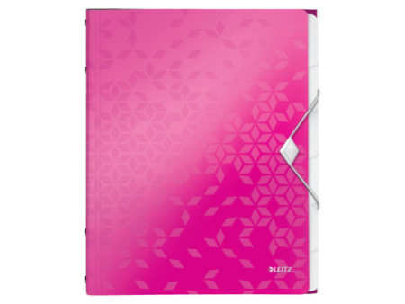 LEITZ Chemise de rangement WOW, A4, PP, rose métallisé