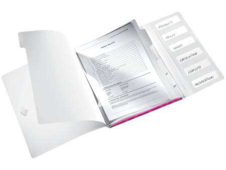 LEITZ Chemise de rangement WOW, A4, PP, rose métallisé