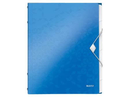 LEITZ Chemise de rangement WOW, A4, PP, bleu métallisé