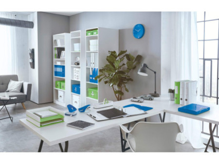 LEITZ Chemise de rangement WOW, A4, PP, bleu métallisé