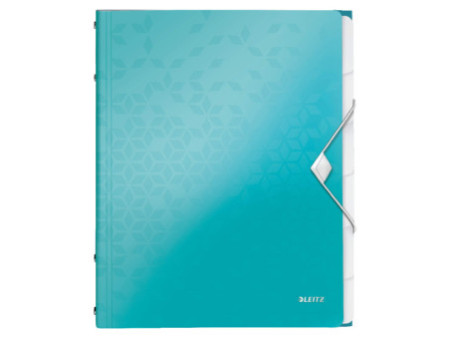 LEITZ Chemise de rangement WOW, A4, PP, bleu glacier