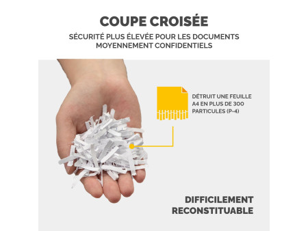 Fellowes Destructeur de documents Powershred LX70, blanc