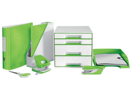 LEITZ Chemise de rangement WOW, A4, PP, vert métallisé