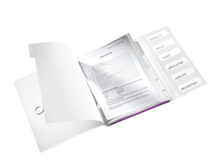 LEITZ Chemise de rangement WOW, A4, PP, violet