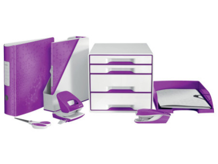 LEITZ Chemise de rangement WOW, A4, PP, violet