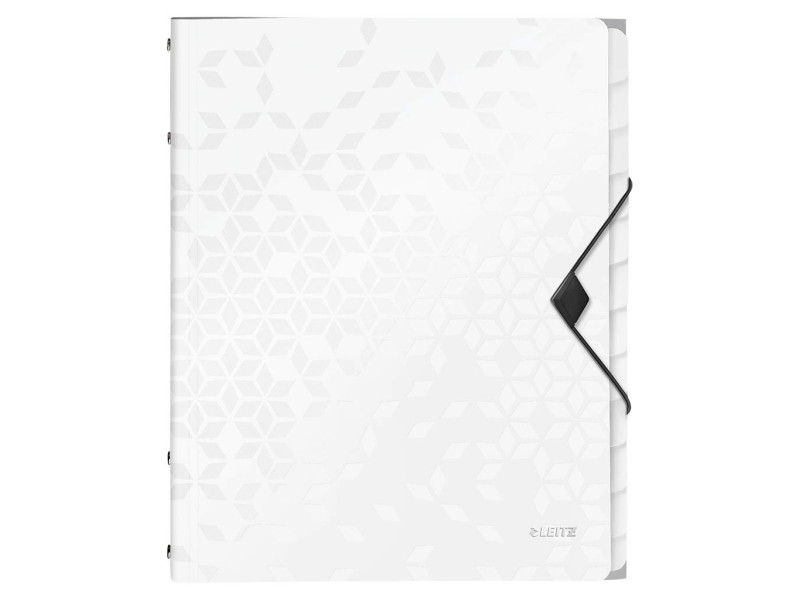 LEITZ Chemise de rangement WOW, A4, PP, blance métallisé