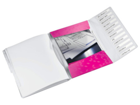 LEITZ Chemise de rangement WOW, A4, PP, rose métallisé