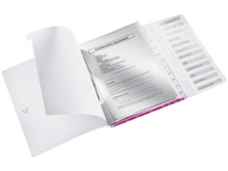 LEITZ Chemise de rangement WOW, A4, PP, rose métallisé