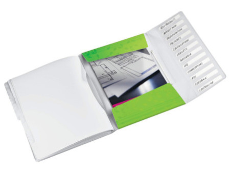 LEITZ Chemise de rangement WOW, A4, PP, vert métallisé