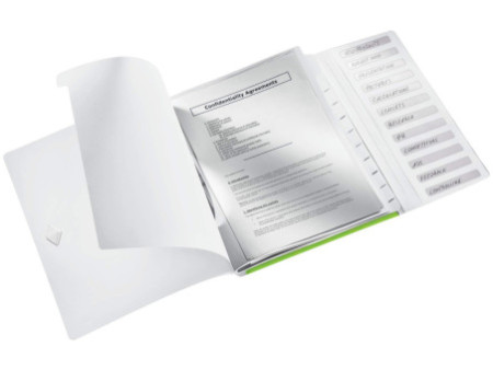 LEITZ Chemise de rangement WOW, A4, PP, vert métallisé