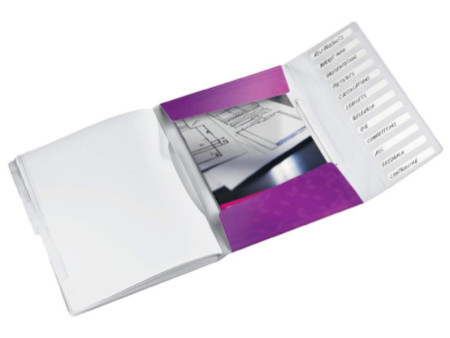 LEITZ Chemise de rangement WOW, A4, PP, violet