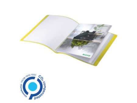 LEITZ Protège-documents Recycle, A4, PP, 20 pochettes, jaune