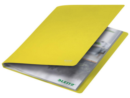 LEITZ Protège-documents Recycle, A4, PP, 20 pochettes, jaune