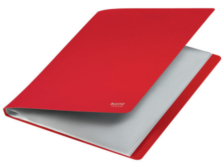 LEITZ Protège-documents Recycle, A4, PP, 20 pochettes, rouge
