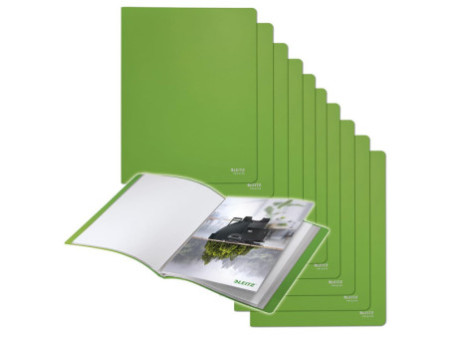 LEITZ Protège-documents Recycle, A4, PP, 20 pochettes, vert