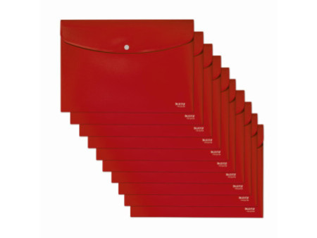 LEITZ Pochette à documents Recycle, A4, PP, rouge