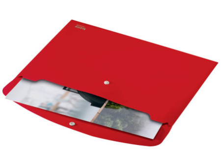 LEITZ Pochette à documents Recycle, A4, PP, rouge