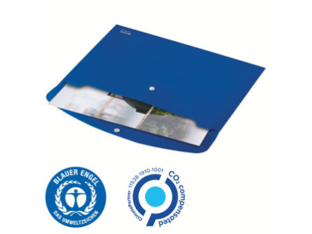 LEITZ Pochette à documents Recycle, A4, PP, bleu