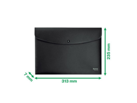 LEITZ Pochette à documents Recycle, A4, PP, noir