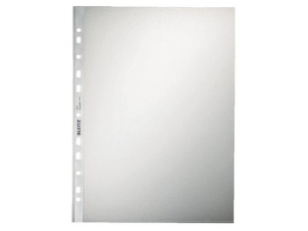 LEITZ pochette perforée, format A4, PP, grainé, 0,10 mm