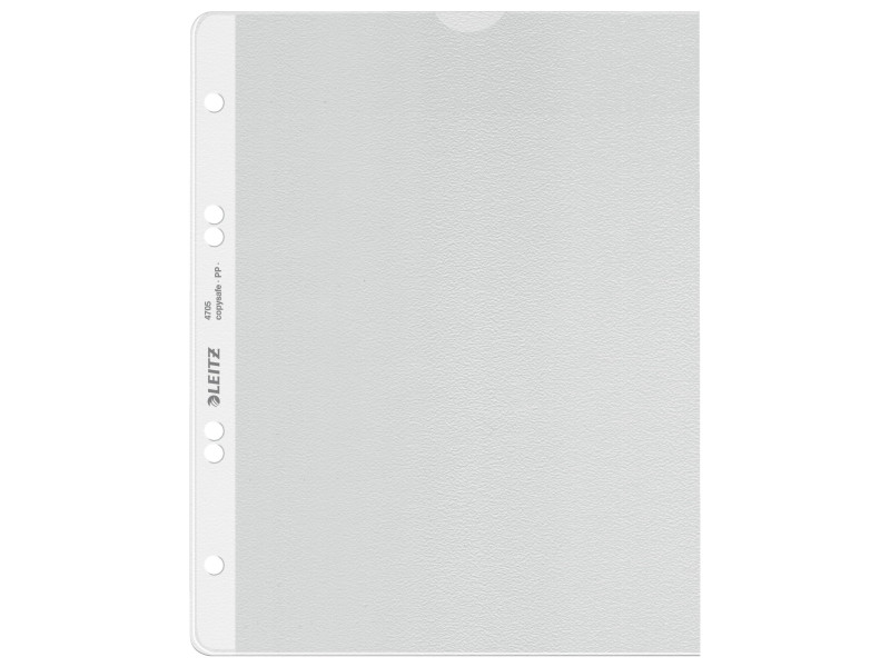LEITZ Pochette perforée extra solide, PP, grainé, 0,13 mm