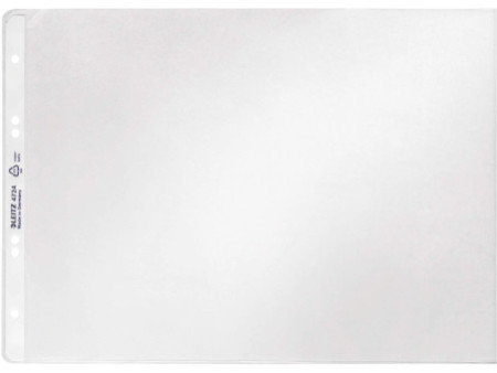 LEITZ Pochette perforée, format A4 paysage, PP, grainé