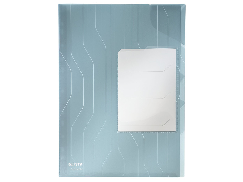 LEITZ chemise trieur CombiFile, A4, PP, bleu, 0,20 mm