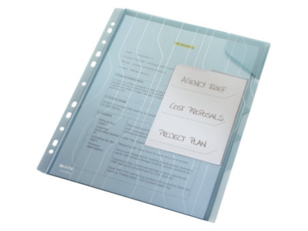LEITZ chemise trieur CombiFile, A4, PP, bleu, 0,20 mm