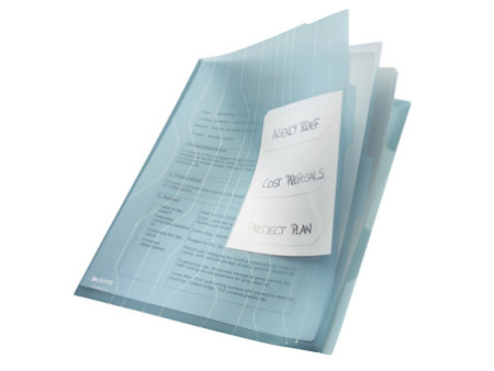 LEITZ chemise trieur CombiFile, A4, PP, bleu, 0,20 mm