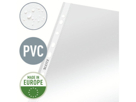 LEITZ pochette perforée Super Premium, format A4, PVC,