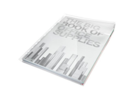 LEITZ Pochette perforée Maxi avec rabat, A4, PP, transparent