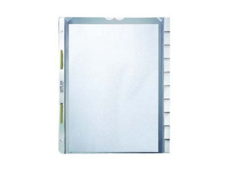 LEITZ Pochettes intercalaires, en blanc, A4, PP,10 touches