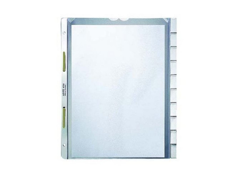 LEITZ Pochettes intercalaires, en blanc, A4, PP,10 touches