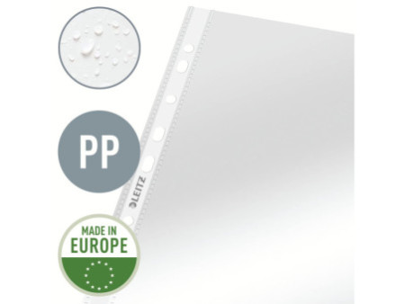 LEITZ Pochette perforée, A4, PP, transparent, 0,08 mm