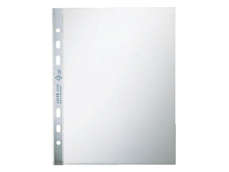LEITZ pochette perforée, format A5, PP, transparent, 0,08 mm