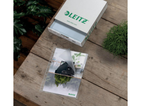 LEITZ Pochette perforée re:cycle, A4, résidu PP, 0,09 mm