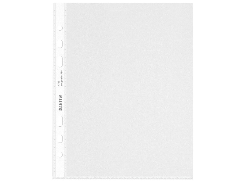 LEITZ Pochette perforée, format A5, PP, grainé, 0,08 mm,
