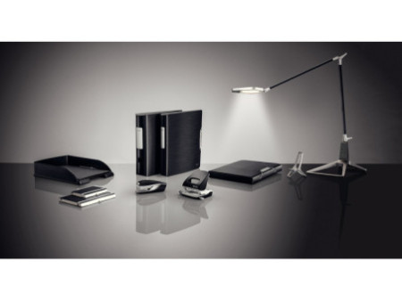 LEITZ Perforateur Style Nexxt 5008, noir satin, capacité:
