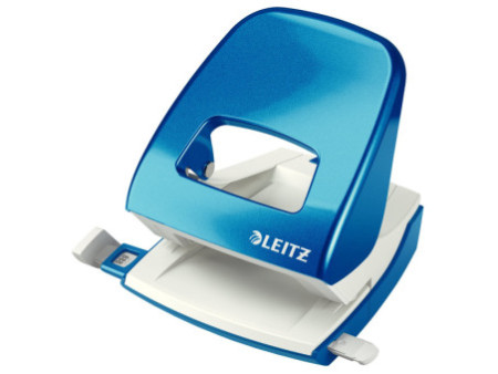 LEITZ Perforateur Nexxt 5008, en carton, bleu métallisé