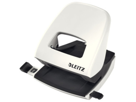 LEITZ Perforateur Nexxt 5008, en carton, blanc perle