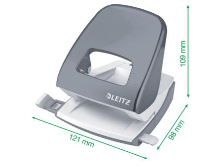 LEITZ Perforateur Nexxt 5008, en carton, blanc perle