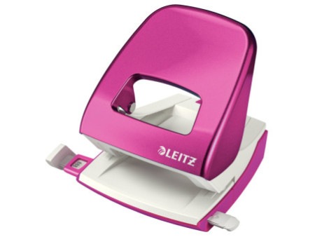 LEITZ Perforateur Nexxt 5008, en carton, rose métallisé