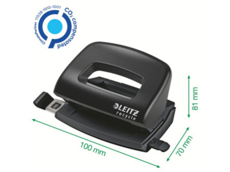LEITZ Perforateur Mini NeXXt Recycle, noir